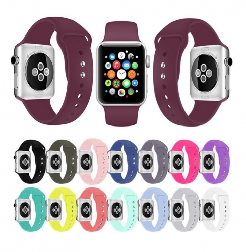 Sport Band Soft Silicone Replacement Strap for iWatch Series 4, Series 3, Series 2, Series 1
