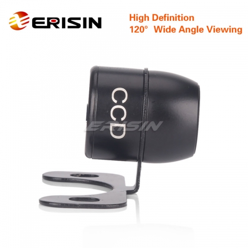 Erisin ES580 Water-proof Mini 120 Viewing Color CCD Reverse Rear View Camera Guide Line