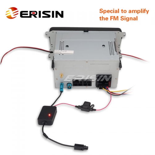 Erisin ES169 Single Fakra Radio Antenna Aerial FM Amplifier for VW