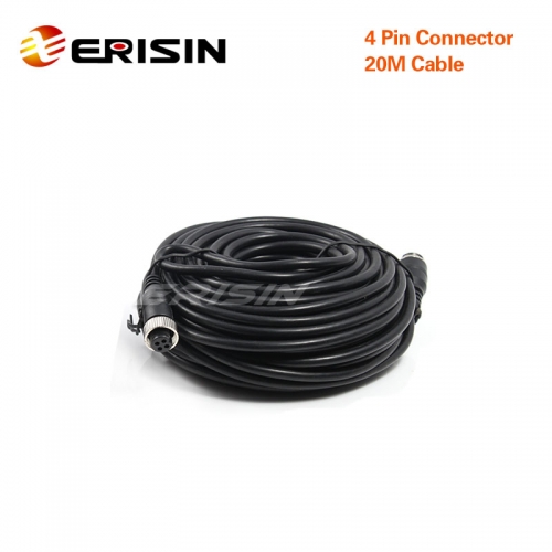 Erisin ES110 4 Pin Connector 20M Cable for Monitor Camera