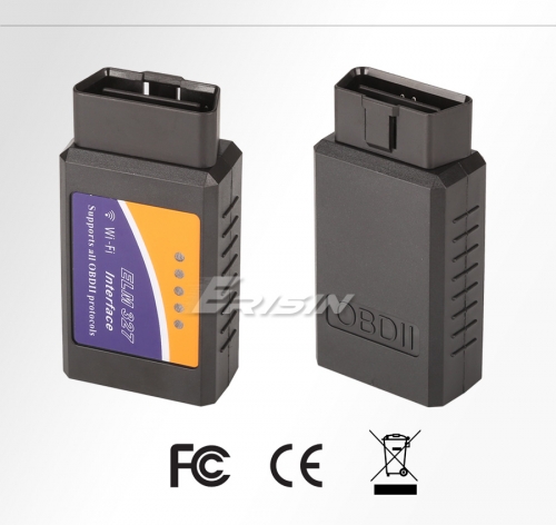 Erisin ES380 ELM327 WiFi OBDII Scanner Adapter Car Diagnostic Scan Tool for iOS Android Phone