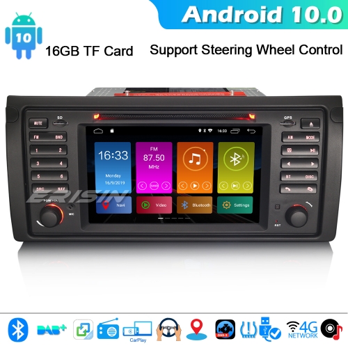 Erisin ES3153B  DSP Android 10.0 GPS Autorradio for BMW 5 Series E39 E53 X5 M5 DAB+ CarPlay 4G