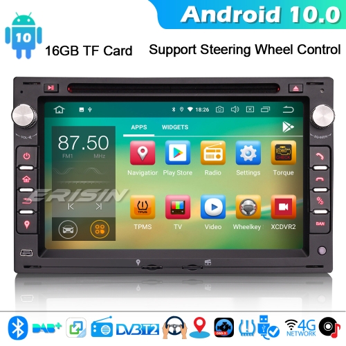 Erisin ES5186V CarPlay Android 10.0 Autorradio para VW TRANSPORTER Bora T5 Jetta Polo Golf Seat DAB+ SWC