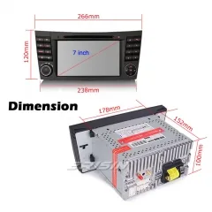 Erisin ES5180E Android 10 Car DVD Stereo Head Unit GPS Radio For Mercedes E/CLS/G W211 W219 W463 CD