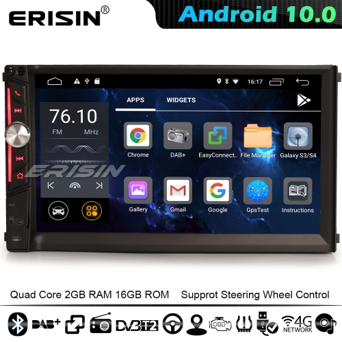 Erisin ES2642U DSP Android 10.0 Double Din Car Stereo Radio Head Unit GPS Sat Nav DAB+ BT SWC 4G WiFi CarPlay