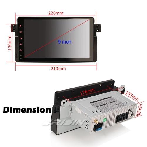 Android 10 DAB+Autoradio BMW E46 318 320 325 MG Rover GPS DVR CarPlay DSP  9 Erisin ES8796B