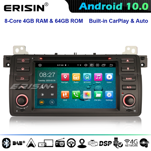 Pantalla Android BMW SERIE 3 E46 PX5 DSP 64G CarPlay & Auto GPS 4G DAB+  WiFi 