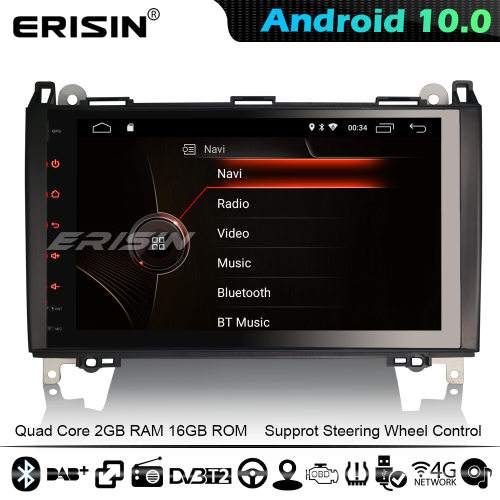 Erisin ES4292B 9" DSP Android 10.0 Car Stereo GPS Radio Mercedes Benz A/B Class Viano Sprinter Crafter CarPlay 4G WiFi Bluetooth