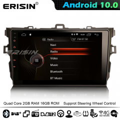 Erisin ES4297A 9" Android 10.0 Car Stereo GPS SAT NAV for TOYOTA COROLLA ALTIS CarPlay DSP DAB+ 4G WiFi Bluetooth