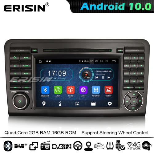 Erisin ES5961L Android 10.0 Car Stereo GPS Sat Nav Mercedes Benz ML/GL Class W164 X164 DAB+ WiFi 4G Bluetooth CarPlay