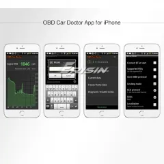 Erisin ES357 OBD2 Scanner V 1.5 BT4.0 Car Diagnostic Tool Code Reader for iOS Android Windows