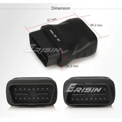 Erisin ES357 OBD2 Scanner V 1.5 BT4.0 Car Diagnostic Tool Code Reader for iOS Android Windows