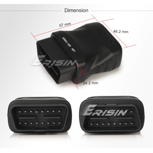 Erisin Mini Scanner OBD2 Bluetooth V1.5 – Lettore Diagnostico Per Auto Android, Windows E Torque – Adatto Per Autoradio Erisin E Smartphone