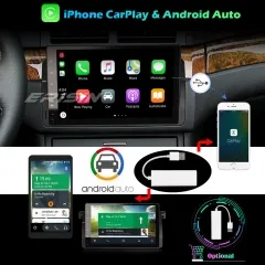 Erisin ES6996B 9" Car Multimedia Player Android 10.0 8-Core GPS Stereo DAB+ CarPlay BMW 3 Series E46 Rover 75 MG ZT 4G WiFi Bluetooth 4GB+64GB