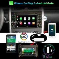 Erisin ES5972B 7" Android 10.0 Car Stereo GPS Radio SatNav Mercedes Benz A/B Class Sprinter Viano Vito VW Crafter CarPlay DVD 4G WiFi Bluetooth