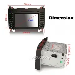 Erisin ES5972B 7" Android 10.0 Car Stereo GPS Radio SatNav Mercedes Benz A/B Class Sprinter Viano Vito VW Crafter CarPlay DVD 4G WiFi Bluetooth