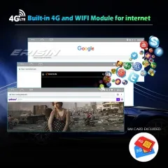 Erisin ES2670B 4-Core 10.25” CarPlay Android 10.0 Car Stereo GPS Sat Navi Radio BMW X5 E70 X6 E71 CIC IPS WiFi 4G BT DAB+