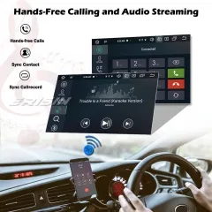 Erisin ES7941U 7" HD Double Din Android 9.0 Car Stereo GPS Satnav WiFi TPMS DAB+ Radio DVR DTV-IN OBD2 4G