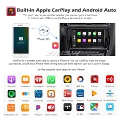 Erisin ES7941U 7" HD Double Din Android 9.0 Car Stereo GPS Satnav WiFi TPMS DAB+ Radio DVR DTV-IN OBD2 4G