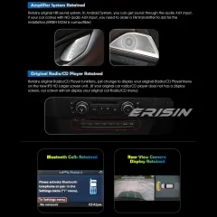 Erisin ES3660B 8.8" Android 11 Car Stereo GPS Sat Nav for BMW 3er E90 E91 E92 E93 5er E60 E61 6er E63 E64 DAB+ CarPlay WiFi Bluetooth 64GB DAB+ TPMS