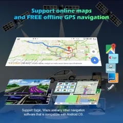 Erisin ES3660B 8.8" Android 11 Car Stereo GPS Sat Nav for BMW 3er E90 E91 E92 E93 5er E60 E61 6er E63 E64 DAB+ CarPlay WiFi Bluetooth 64GB DAB+ TPMS