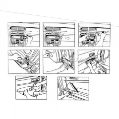 Erisin ES033 Door Clip Panel Trim Dash Plastic Repair Install Tool Removal Kit for Car Radios