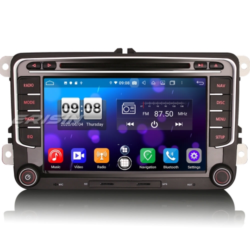 Erisin ES8735V Octa-Core 7" Android 12.0 Car Stereo GPS SatNav Radio for VW Passat Golf MK5/6 Caddy Touran Polo EOS Jetta DSP CarPlay