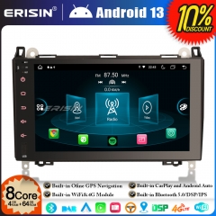 Erisin ES8992B 9" 8-Core 4GB+64GB Android 13 Car GPS Stereo for Mercedes Benz A/B Class Sprinter Viano VW Crafter CarPlay Android Auto DSP 4G WiFi BT