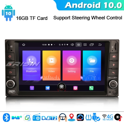 Erisin ES2712C Android 10 Car Radio DAB+ OBD2 DVR Wifi TOYOTA COROLLA EX RAV4 VIOS VITZ HILUX 4G WiFi Bluetooth