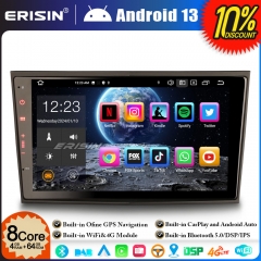 Erisin ES8508P 8" Android 13 8-Core 64GB Car Stereo GPS Sat Nav for Vauxhall Corsa C/D Signum Combo Zafira Vectra Vivaro DAB+ Radio BT 5.0 CarPlay