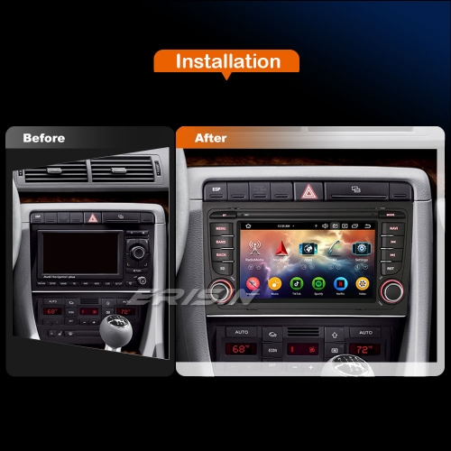 Radio Android 14 Para Audi A4 / Seat Exeo - 8 Núcleos, 8GB+128GB, GPS, CarPlay, Android Auto, 4G