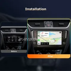 Erisin ES8527S Android 13 DAB+ Car Stereo GPS Radio for SKODA Octavia MK III 9" IPS BT 5.0 Wireless CarPlay Android Auto WiFi DVR 8-Core 4GB+64GB
