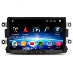 Erisin ES5729DN 8" 8-Core Android 14 Car Stereo GPS Sat Nav for Renault Dacia Duster Logan Dokker Lodgy BT 5.0 DAB+ CarPlay Android Auto WiFi 4GB+64GB