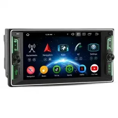 Erisin ES5712C 7" Android 14 DAB+ Car Stereo GPS Satnav Radio for Toyota Corolla RAV4 Prado Hilux Vios BT CarPlay Android Auto WiFi DSP CANbus 4G+64GB