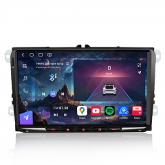 Erisin ES9091V 9" 8-Core 8GB+128GB Android 14 Car Stereo GPS Sat Nav for VW Golf Mk5/6 Passat B6 Skoda Touran Seat Skoda DAB+Wireless CarPlay DSP WiFi