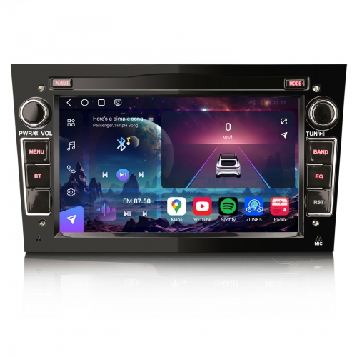 Erisin ES9060B 7" 8-Core 8GB+128GB Android 14 Car Stereo GPS Sat Nav for Vauxhall Vivaro Corsa D/C Astra H DAB+ Wireless CarPlay Android Auto WiFi 4G