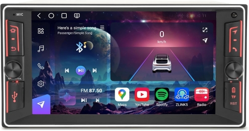 Erisin ES9012C 7" 8-Core 8+128GB Android 14 Car Stereo SatNav GPS for Toyota Hilux RAV 4 Corolla Prado Vios Land Cruiser 100 Terios DAB+ CarPlay WiFi