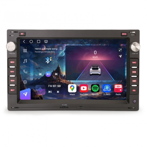 Erisin ES9009V 7" 8-Core 8+128GB Android 14 Car Stereo SatNav for VW Passat B5 Golf 4 Sharan Polo Lupo T5 Skoda Octavia SEAT Ibiza 6L DAB+CarPlay WiFi