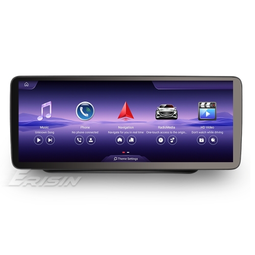 Erisin ES47E25R 12.3" Qualcomm 8-Core 8G+128GB Android 14 Car Stereo Satnav for Mercedes E-Class W207 C207 A207 NTG 4.5 BT IPS CarPlay iDrive DSP Wifi