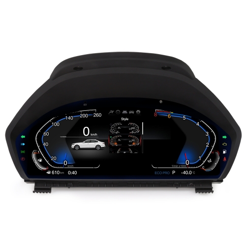 Erisin ES4803T 12.3 Inch Car LCD Dashboard Digital Gauge Cluster for BMW 3/4 Series F30 F32 F34 F31 SWC 1920*720 HD LCD Screen Not Fiber Optic System