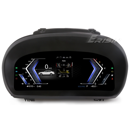 Erisin ES4887T 10 Inch Car LCD Dashboard Digital Gauge Cluster Instrument for BMW 1 Series E81/E82/E87/E88 2004-2011 CCC/CIC Support SWC HD LCD Screen