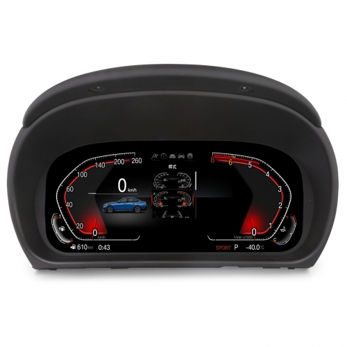 Erisin ES4890T 10 Inch Car LCD Dashboard Digital Gauge Cluster Instrument for BMW 3 Series E90/E91/E92/E93 2005-2012 CCC/CIC Support SWC HD LCD Screen