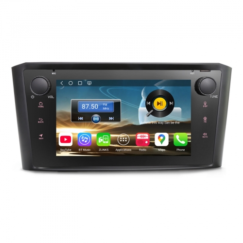 Erisin Qualcomm ES6607A 4GB+64GB 7" 8-Core Android 14 Car Stereo GPS Sat Nav for Toyota Avensis T25 Support DAB+ CarPlay Android Auto DSP WiFi Canbus