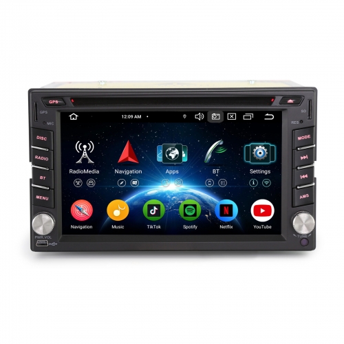 Erisin ES6510U 8-Core 4G+64GB Android 14 Double Din & Nissan Car Stereo GPS Sat Nav, 6.2" Touch Screen 2 Din Radio CarPlay Android Auto T IPS DSP Wifi