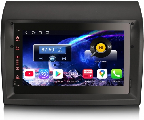 Erisin Qualcomm ES6674F 64GB 7" 8-Core Android 14 Car Stereo Sat Nav for Fiat Ducato Citroen Jumper Peugeot Boxer CarPlay Android Auto Bluetooth Wifi