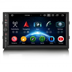 Erisin ES5536U Android 14 8-Core DAB+ Car Stereo GPS Satnav Double 2 DIN Radio Nissan Head Unit 7 Inch Touchscreen BT 5.0 CarPlay WiFi DSP 4GB+64GB