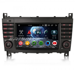 Erisin ES5569C Android 16 DAB+ Car Stereo GPS Satnav Radio for Mercedes Benz C/CLC/G Class W203 W463 BT 5.0 CarPlay WiFi DSP CANbus OBD2 USB 4GB+64GB