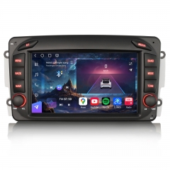 ES9063C 7" 8-Core 8GB+128GB Android 16 Car Stereo GPS Sat Nav for Mercedes A/C/G/CLK Class W209 W203 W463 W168 Viano Vito DAB+ CarPlay Android Auto BT