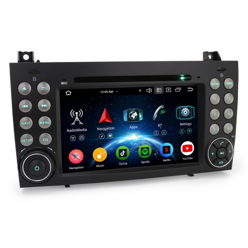 Erisin ES6540S 8-Core 4GB+64GB Android 16 Car Stereo GPS SatNav Radio for Mercedes-Benz SLK Class R171 W171 SLK200 SLK55 DAB+ CarPlay Bluetooth Wifi