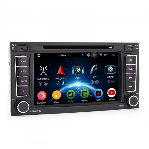 Erisin ES6505T 8-Core 4GB+64GB Android 16 Car Stereo GPS SatNav Radio for VW T5 Multivan 2004-2009, 7" Car DVD Player with DAB+ CarPlay Bluetooth Wifi